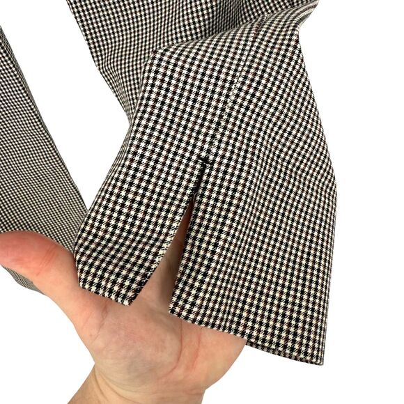 J. Jill Premium Bi-Stretch Pants Size 10 Houndstooth Cropped Black White Pull On - Picture 7 of 11